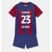 Maillot de foot Barcelona Jules Kounde #23 Domicile vêtements enfant 2023-24 Manches Courtes (+ pantalon court)
